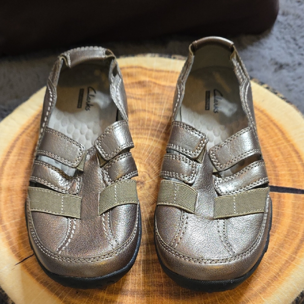 Clarks Metallic Bronze Sneakers